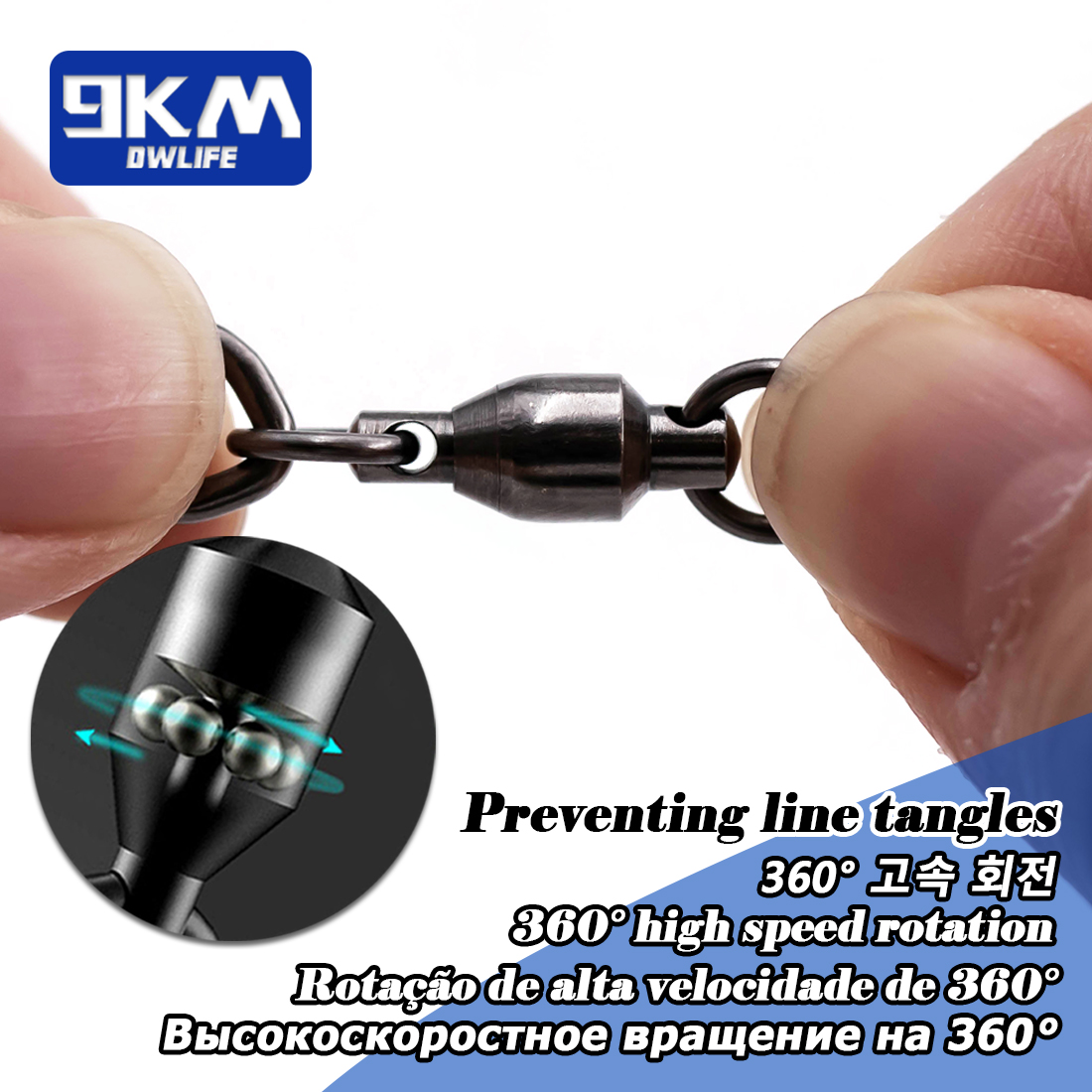 Fishing Swivels Snap 25~100Pcs - огляд і ціна Fishing Hook Offset