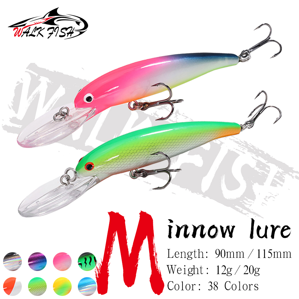 WALK FISH 12g 20g Floating Big - огляд і ціна Fishing Hook Size